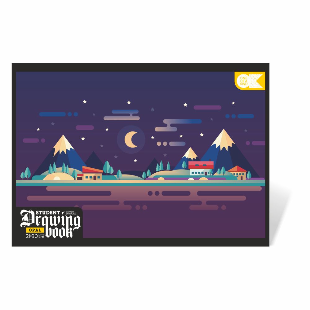 Anupam Standard Drawing Book- OPAL -36 pages (Pack Of 5)